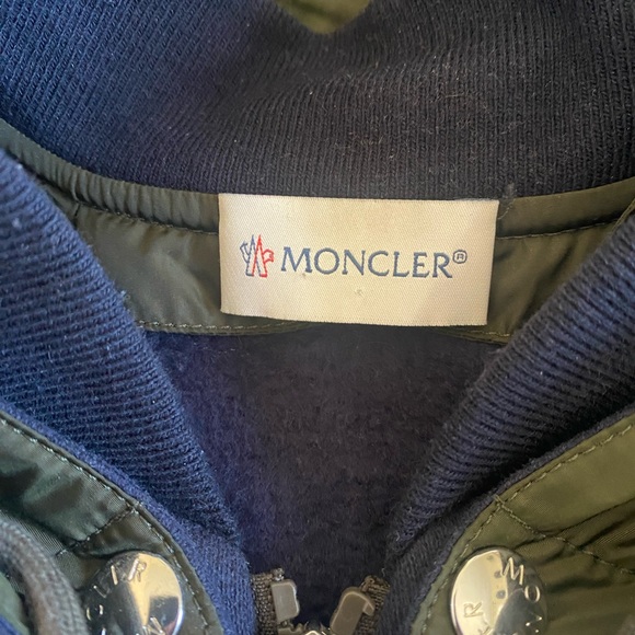 Blue and Green Moncler Zip Hoodie - Picture 3 of 11